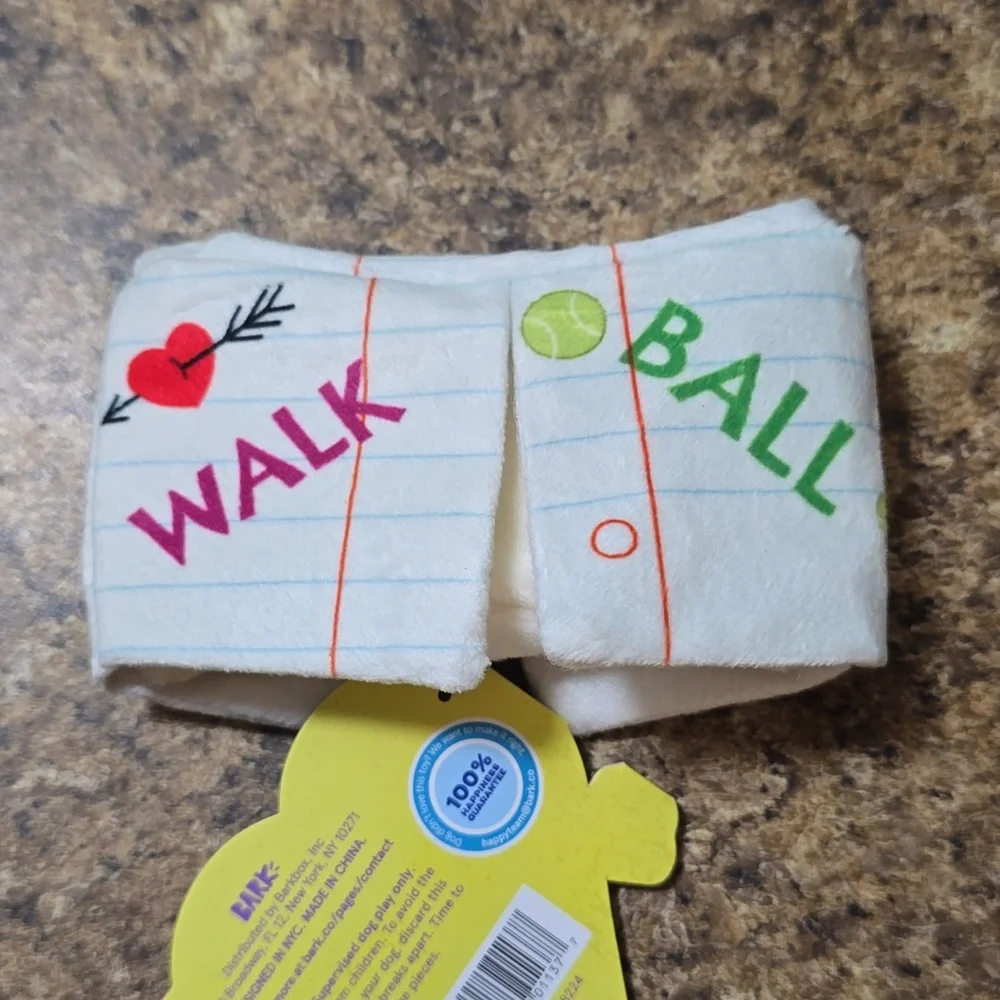 Bark Scootie Catcher‎ Dog Toy - White and Blue NWT Size Small 0-20 Pounds
